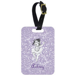 Ballerina Metal Luggage Tag w/ Name or Text