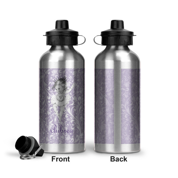 Ballerina Aluminum Water Bottle - Front and Back