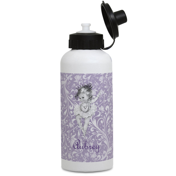 Custom Ballerina Water Bottles - Aluminum - 20 oz - White (Personalized)