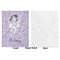 Ballerina Baby Blanket (Single Side - Printed Front, White Back)