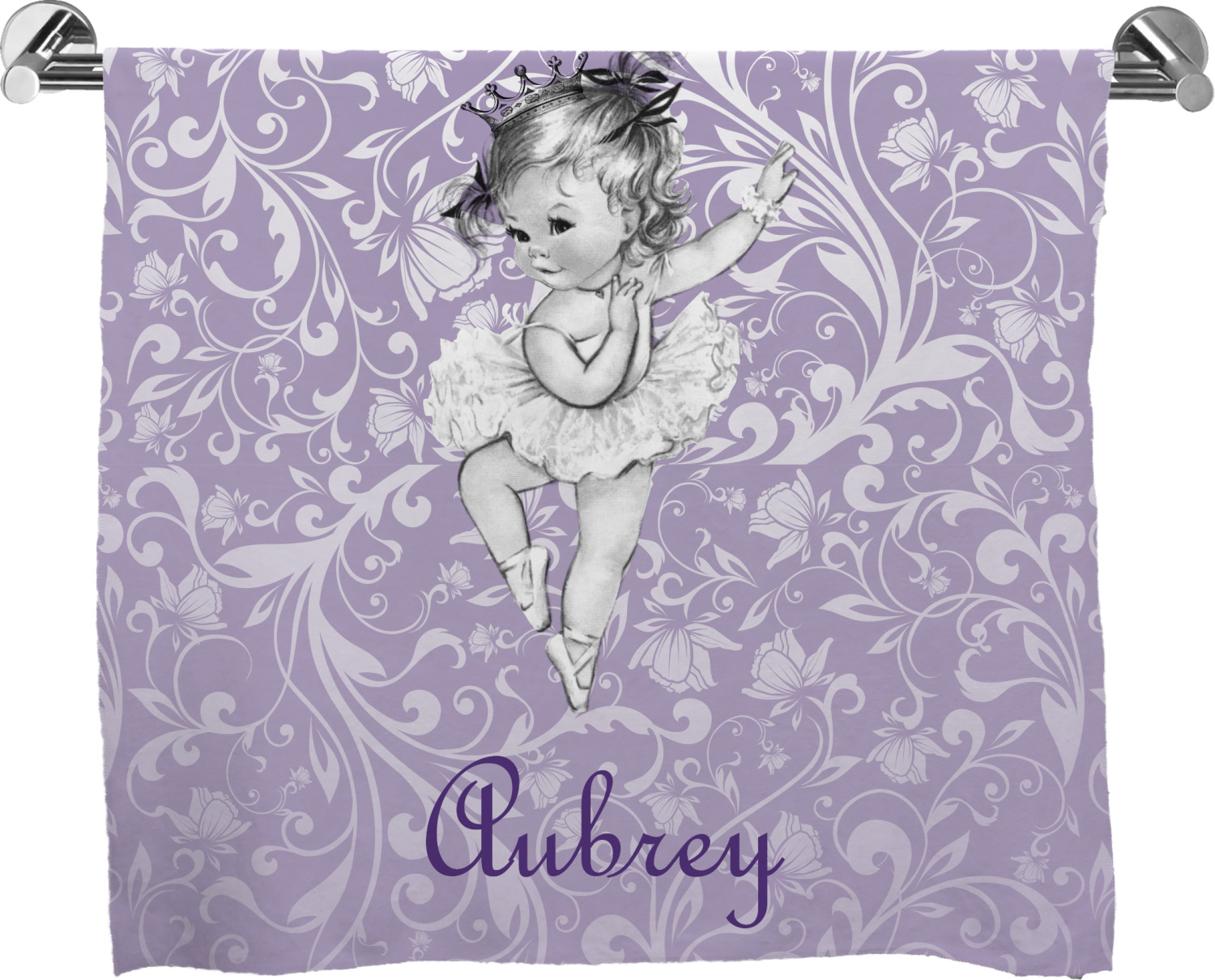 Custom Ballerina Bath Towel (Personalized) YouCustomizeIt