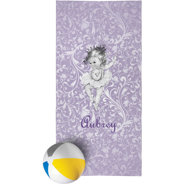 Custom Ballerina Beach Towel (Personalized)