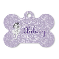 Ballerina Bone Shaped Dog ID Tag (Personalized)