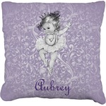 Ballerina Faux-Linen Throw Pillow 16" (Personalized)