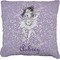 Ballerina Burlap Pillow 16"
