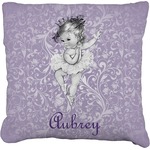 Ballerina Faux-Linen Throw Pillow 18" (Personalized)