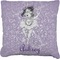 Ballerina Burlap Pillow 18"