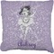 Ballerina Faux-Linen Throw Pillow 18" (Personalized)