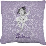 Ballerina Faux-Linen Throw Pillow 20" (Personalized)