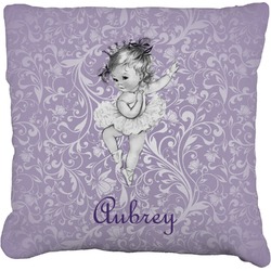 Ballerina Faux-Linen Throw Pillow 20" (Personalized)