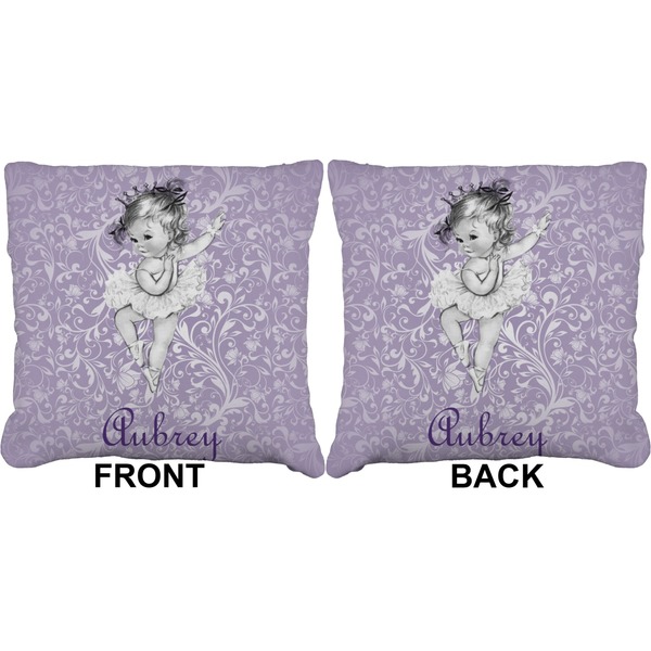 Ballerina Burlap Pillow Approval