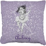 Ballerina Faux-Linen Throw Pillow (Personalized)