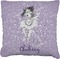 Ballerina Faux-Linen Throw Pillow (Personalized)