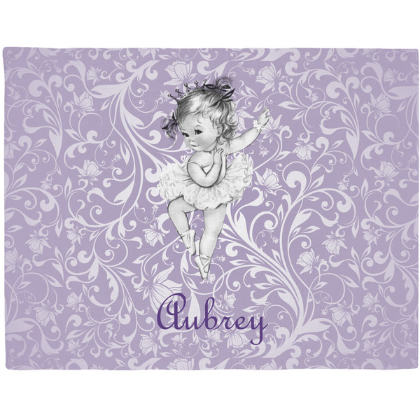Custom Ballerina Woven Fabric Placemat - Twill w/ Name or Text