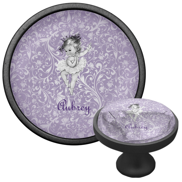 Ballerina Cabinet Knob - Black - Multi Angle