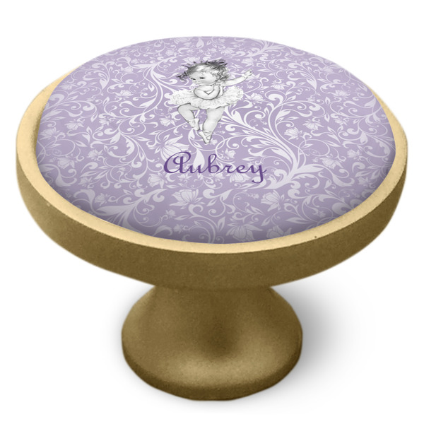 Ballerina Cabinet Knob - Gold - Side