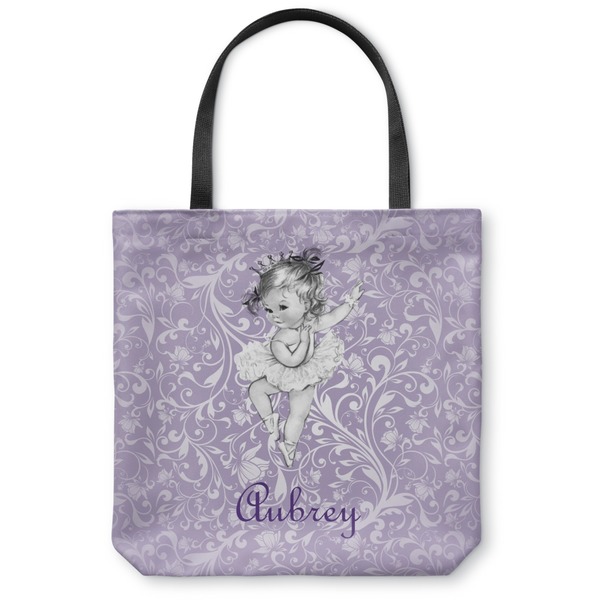 Custom Ballerina Canvas Tote Bag - Large - 18"x18" (Personalized)