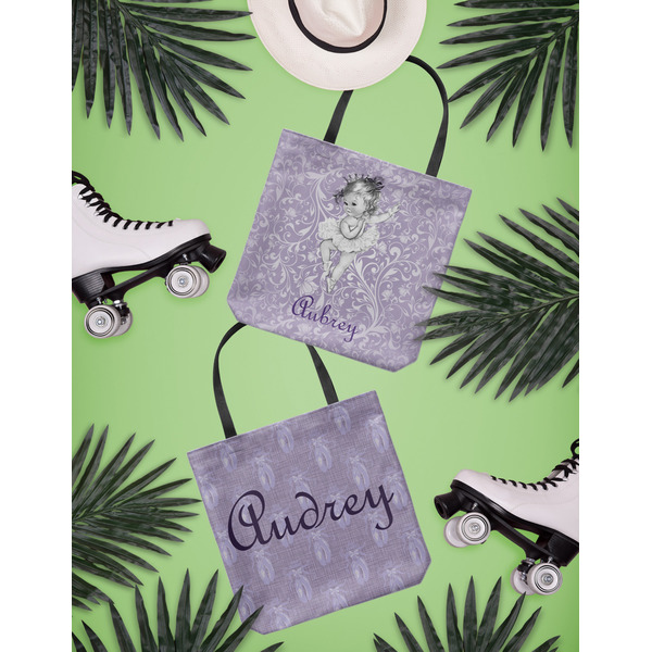 Ballerina Canvas Tote Lifestyle Front and Back