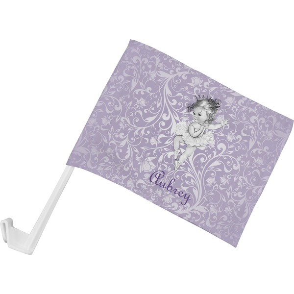 Custom Ballerina Car Flag - Small w/ Name or Text