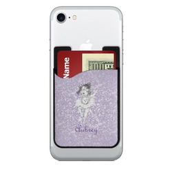 Ballerina 2-in-1 Cell Phone Credit Card Holder & Screen Cleaner (Personalized)
