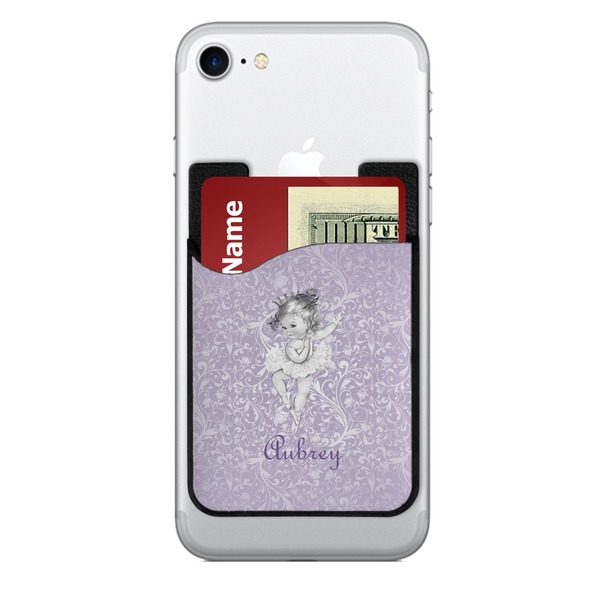 Custom Ballerina 2-in-1 Cell Phone Credit Card Holder & Screen Cleaner (Personalized)