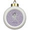 Ballerina Ceramic Ball Ornament (Personalized)