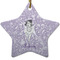 Ballerina Star Ceramic Ornament w/ Name or Text