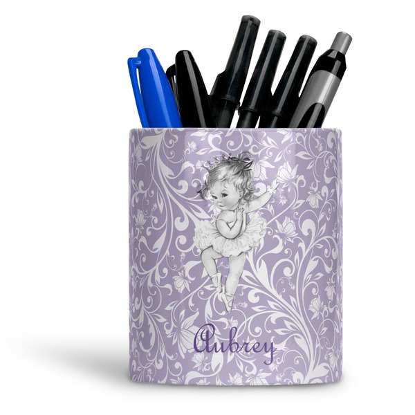 Custom Ballerina Ceramic Pen Holder