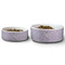 Ballerina Ceramic Dog Bowls - Size Comparison