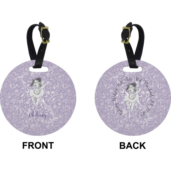 Ballerina Circle Luggage Tag (Front + Back)