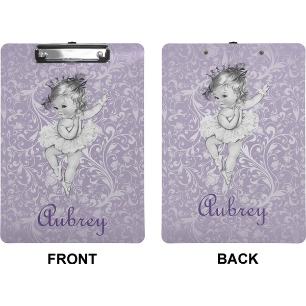 Ballerina Clipboard (Letter) (Front + Back)