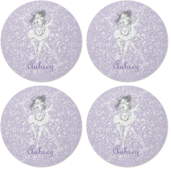Ballerina Coaster Round Rubber Back - Apvl
