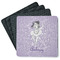 Ballerina Square Rubber Backed Coasters - Set of 4 (Personalized)