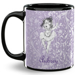 Ballerina 11 Oz Coffee Mug - Black (Personalized)