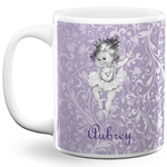 Ballerina 11 Oz Coffee Mug - White (Personalized)