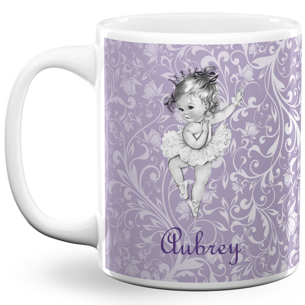 Custom Ballerina 11 Oz Coffee Mug - White (Personalized)