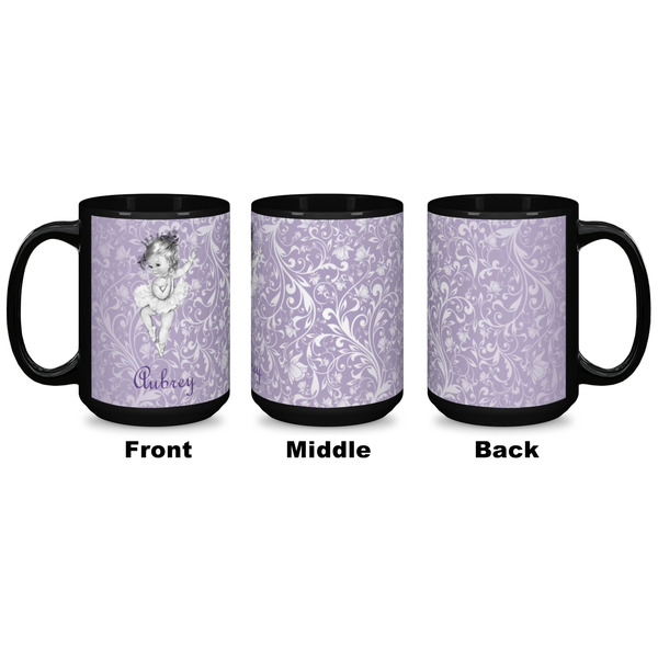 Ballerina Coffee Mug - 15 oz - Black APPROVAL