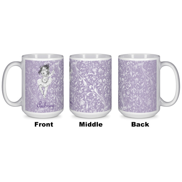 Ballerina Coffee Mug - 15 oz - White APPROVAL