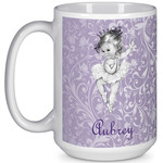 Ballerina 15 Oz Coffee Mug - White (Personalized)