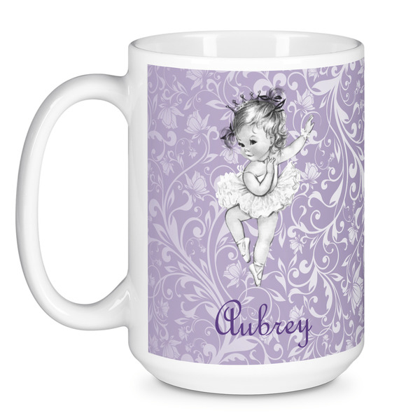 Ballerina Coffee Mug - 15 oz - White