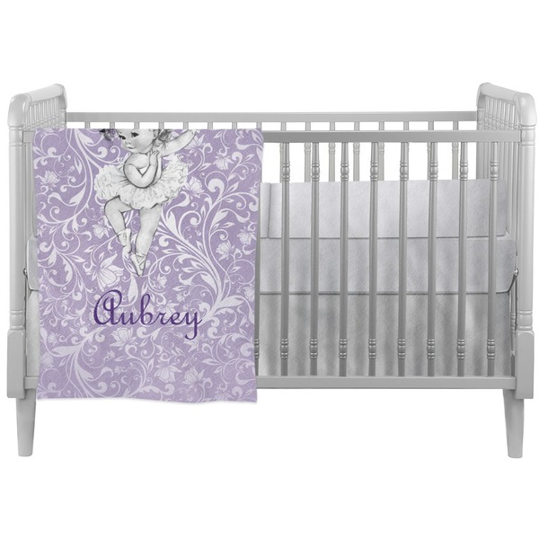 Custom Ballerina Crib Comforter / Quilt (Personalized)