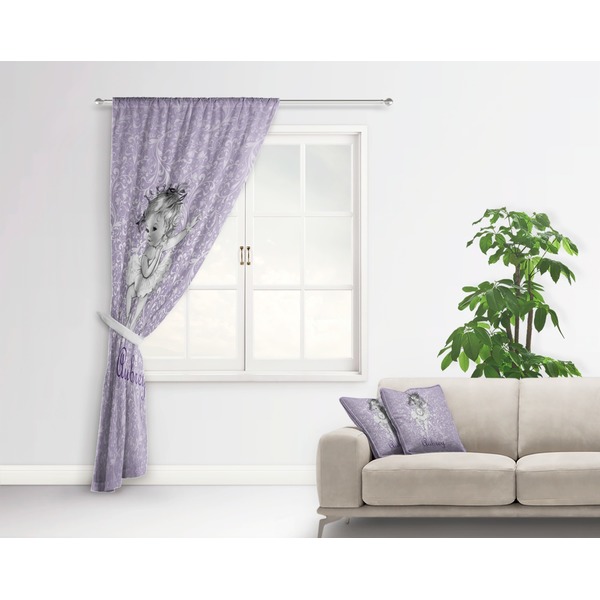 Ballerina Curtain With Window and Rod - in Room Matching Pillow