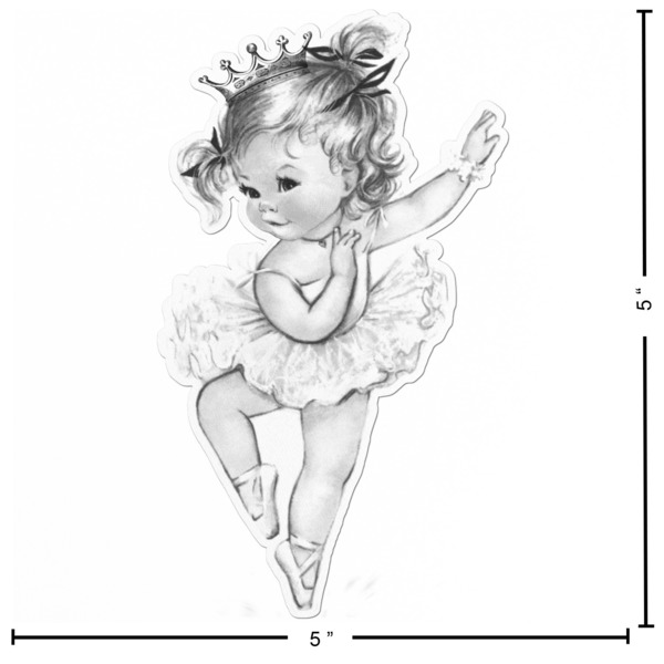 Ballerina Custom Shape Iron On Patches - L - APPROVAL