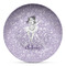Ballerina Microwave Safe Plastic Plate - Composite Polymer (Personalized)