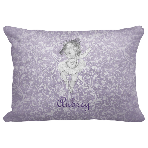 Custom Ballerina Decorative Baby Pillowcase - 16"x12" w/ Name or Text