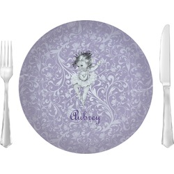 Ballerina Glass Lunch / Dinner Plate 10" (Personalized)