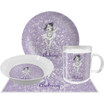 Ballerina Dinner Set - Single 4 Pc Setting w/ Name or Text
