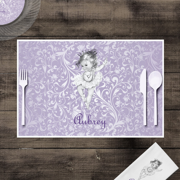 Ballerina Disposable Paper Placemat - In Context