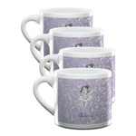 Ballerina Double Shot Espresso Cups - Set of 4 (Personalized)