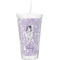 Ballerina Double Wall Tumbler with Straw (Personalized)